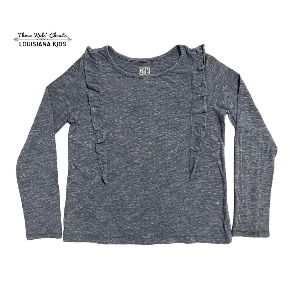 Gymboree M (7/8) Heather Ruffle Top